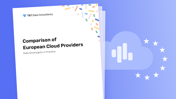 Cover of the hite paper: Comparison of European Cloud Providers – Data Sovereignty in Practice