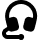 Icon von Kopfhörern für Support