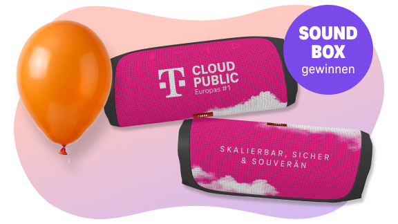 JBL Mangeta Soundbox mit Luftballon