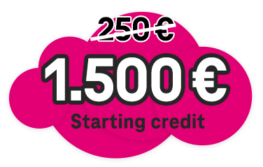 €1500 starting credit