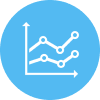 Icon with diagram