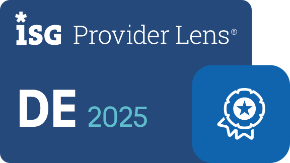 ISG Provider Lens™ Germany 2025 logo with award emblem