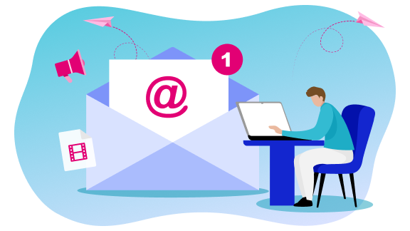 Illustration gibt Überblick über die Themen des T Cloud Public Newsletters