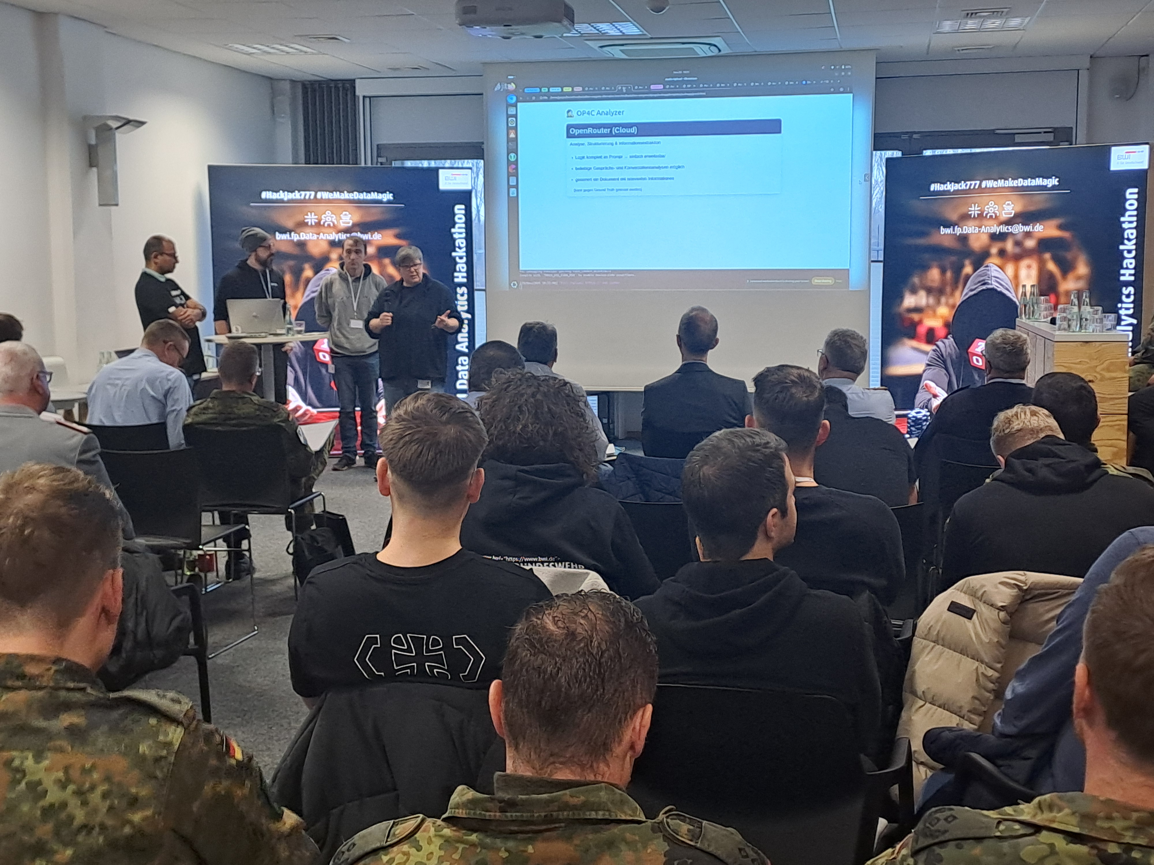 A presentation at the BWI Hackathon