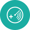 Icon with alarm display