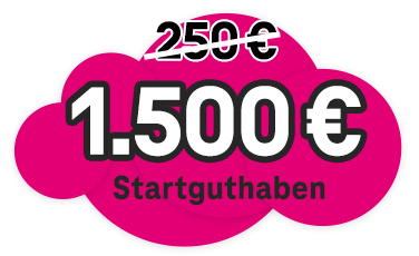 1500 € Startguthaben