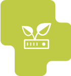 Icon with a plant